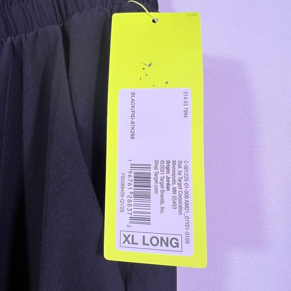 All in Motion Womens Active Light Mid Rise Ankle Joggers Black XL Long New - Picture 7 of 7